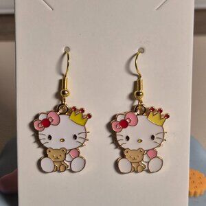 Sanrio Hello Kitty Cute Earrings Kawaii Accessories